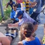 Motociclista gravemente herido en el km179 de la Carretera Villanueva-Somotillo Foto: Motociclista gravemente herido en el km179 de la Carretera Villanueva-Somotillo/TN8