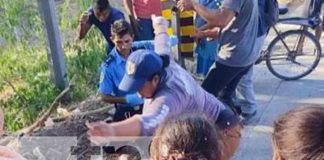 Foto: Motociclista gravemente herido en el km179 de la Carretera Villanueva-Somotillo/TN8