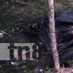Motociclista muere al precipitarse a un guindo en los Millones, Villa Sandino, Chontales Foto: Motociclista muere al precipitarse a un guindo en los Millones, Villa Sandino, Chontales/TN8
