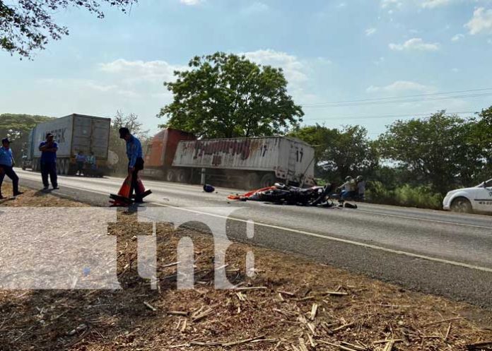 Foto: Mortal accidente en carretera Chinandega-Corinto / TN8
