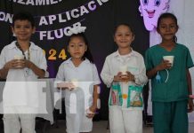 MINSA inició a aplicar flúor a la niñez en las escuelas de Masaya Foto: Aplicación de flúor para la niñez en Masaya / TN8