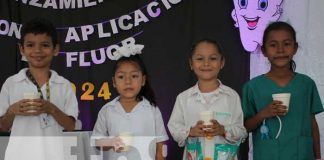 Foto: Aplicación de flúor para la niñez en Masaya / TN8