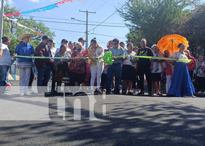Foto: Inversión vial en el barrio Rigoberto López Pérez, Managua / TN8