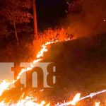 Foto: Incendio forestal en comunidades de Ciudad Antigua, Nueva Segovia / TN8