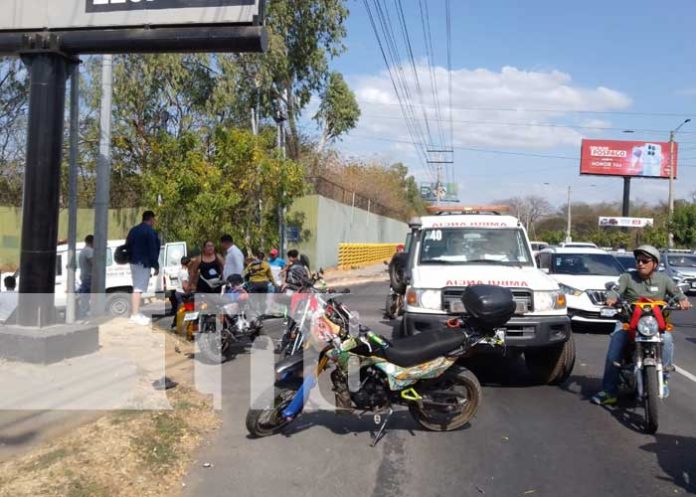 keini-4 Foto: Fuerte accidente con motorizados en Managua / TN8