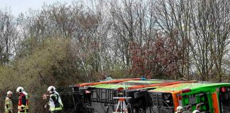 Cinco muertos en accidente de autobús en Alemania