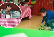 Maestra tira los cuadernos de sus alumnos