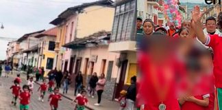 Alienta y corre junto a su pequeño hijo en una maratón