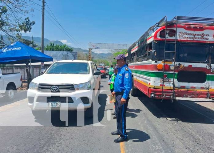 Campaña para reducir accidentes de tránsito en Matagalpa