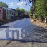 Lomas de Guadalupe, en Managua, con otro rostro: Avanzan obras de revestimiento vial Foto: Lomas de Guadalupe, con otro rostro en Managua / TN8