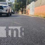 No más lodo: Familias de comarca Los Vanegas, en Managua, estrenan calles Foto: Mejoramiento vial en Los Vanegas, Managua / TN8