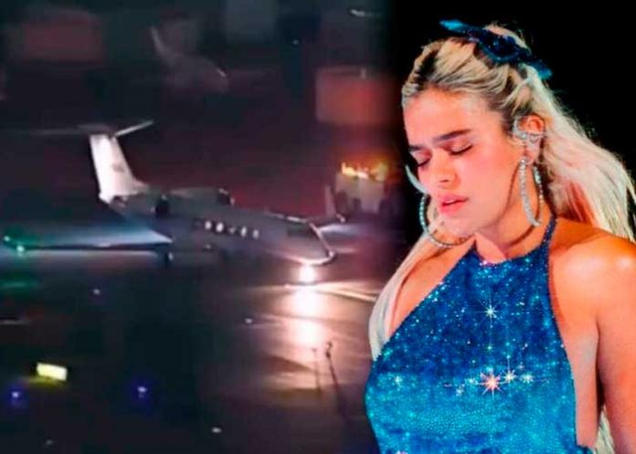 rol3 Avión privado de Karol G realiza aterrizaje de emergencia