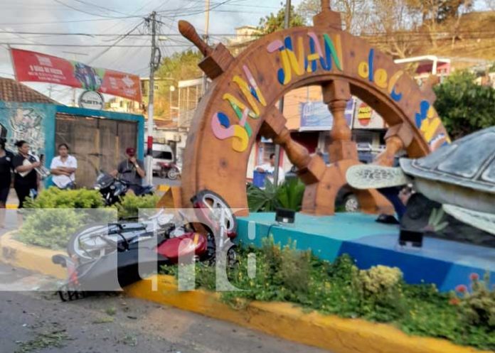sanjun-1 Foto: Accidente en la entrada a la bahía turística de San Juan del Sur / TN8