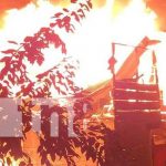 Foto: Incendio afecta cuatro viviendas en Siuna / TN8