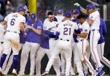 Rangers vencen a Cachorros 4-3 con sencillo en la 10ma entrada Texas, rangers, beisbol, deporte,