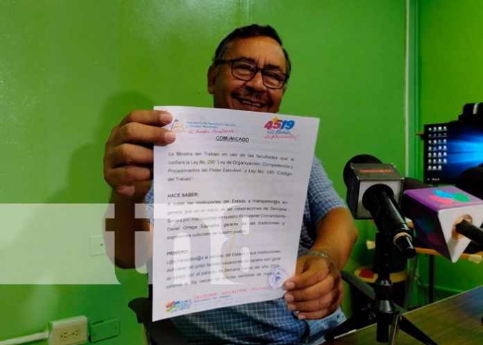 ¡Atención! Así empiezan las vacaciones para los trabajadores de Nicaragua