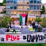 Protesta de universitarios por Palestina termina en represión policial en París Foto: Universitarios reprimidos en París /cortesía