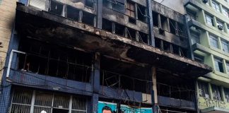 Foto: Al menos diez fallecidos tras incendio en pensión de Brasil / Cortesía