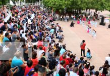 ¡Honor sin precedentes! Presidente de Nicaragua declara a la juventud Patrimonio Nacional Foto: ¡Celebración en Grande! Jóvenes y niños brillan en el Anfiteatro Comandante Tomás Borges/TN8