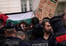 Reprimen en Francia a estudiantes propalestinos tras protestas Foto: Represión en Francia /cortesía