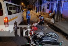 Foto: Choque entre motocicletas deja tres heridos en Managua por irrespeto a señal de ALTO/TN8