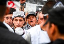 Protesta masiva en Argentina