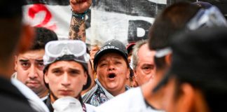 Protesta masiva en Argentina