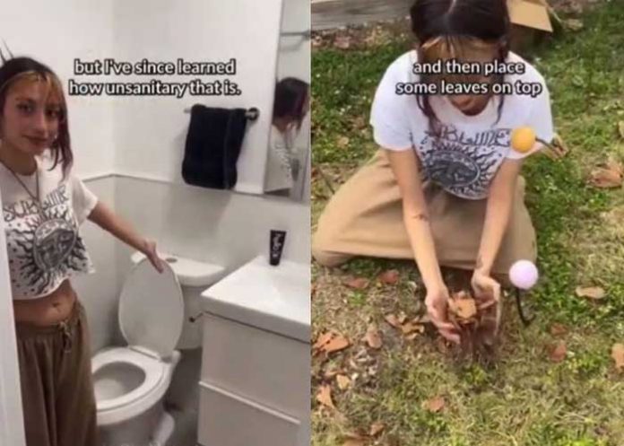 Viral, no deja a sus amigos usar su baño y los manda al patio