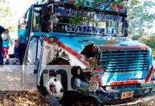Mareo provocó brutal choque entre bus y jeep en el departamento de Rivas Brutal accidente en Rivas