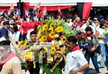 Familias de Estelí conmemoran segunda insurrección con acto especial y ofrendas florales Un hecho histórico en Estelí