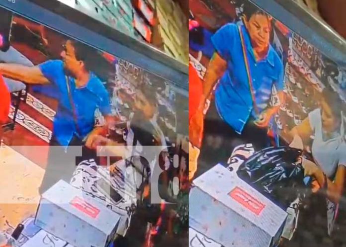 Capturan en cámaras a señora mano larga de Chichigalpa