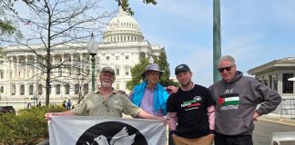 Foto: Nicaragua se solidariza con Palestina en el Capitolio de Washington / Cortesía