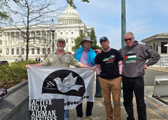 Foto: Nicaragua se solidariza con Palestina en el Capitolio de Washington / Cortesía