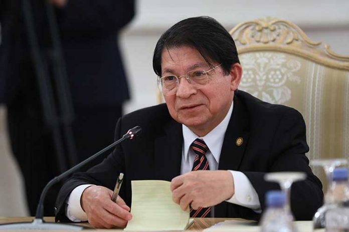 1 Foto: Palabras del Canciller Denis Moncada en la Reunión Virtual de nuestras Unidades de Victorias / Cortesía