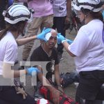 Fuerte colisión entre motocicletas deja dos heridos en Estelí Foto: Fuerte colisión entre motocicletas deja dos heridos en Estelí/TN8