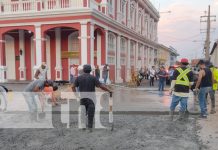 Avanza la modernización de calles históricas en Granada con concreto hidráulico Foto: Avanza la modernización de calles históricas en Granada con concreto hidráulico/TN8