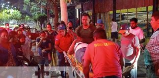 Accidente de tránsito frente al nuevo parque Palestina en Managua