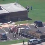 Le niegan licencia de conducir y en venganza impacta contra un edificio en Texas Le niegan licencia de conducir y luego impacta contra un edificio en Texas