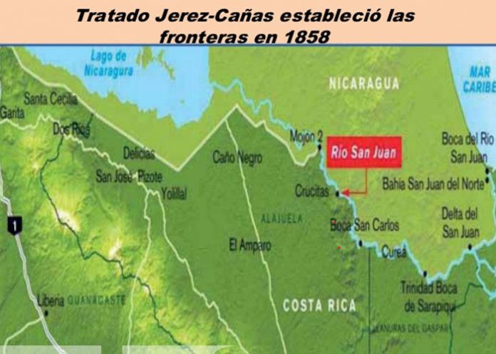 Foto.Tratado de límites entre Nicaragua y Costa Rica Cañas - Jerez/CORTESÍA