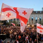 Protestas multitudinarias en la capital de Georgia Foto: Tensión en Georgia /cortesía