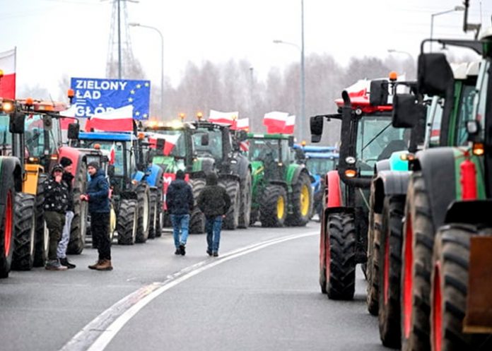 1 Foto: Agricultores protestan en Polonia /cortesía
