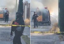 Mueren dos paramédicos en una ambulancia que fue incendiada en México