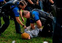 Arrestan a universitarios en EE.UU tras protestas a favor de Palestina Foto: Arrestos masivos a estudiantes universitarios /cortesía