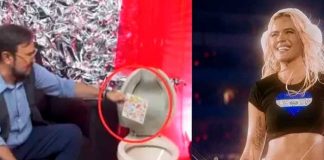 De mal gusto: Aleks Syntek tira al inodoro un disco de Karol G (Video)