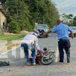 Fuerte choque de motocicletas deja a una persona lesionada en Jalapa, Nueva Segovia Foto: Fuerte choque de motocicletas deja a una persona lesionada en Jalapa, Nueva Segovia/TN8