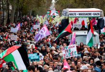 Francia y otros lugares del mundo protestan en apoyo a Palestina Foto: Manifestaciones en Francia /cortesía