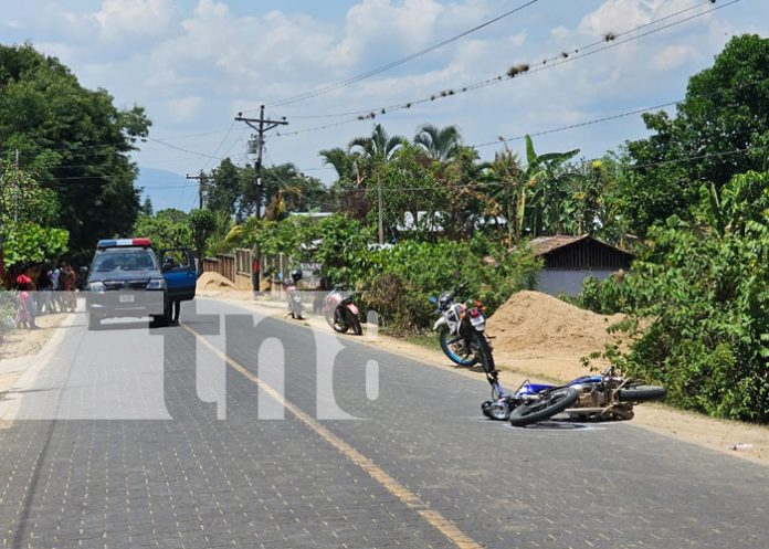 Foto: Motociclista impacta a otra moto en Chusli, Jalapa en Nueva Segovia/TN8