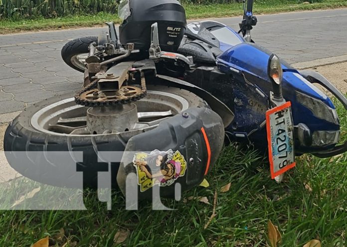 Foto: Presunto exceso de velocidad causó que un motociclista provocara accidente en Jalapa/TN8