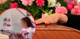 En el velorio de su padre niña pidió silencio