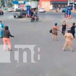Caos en las calles de Managua
